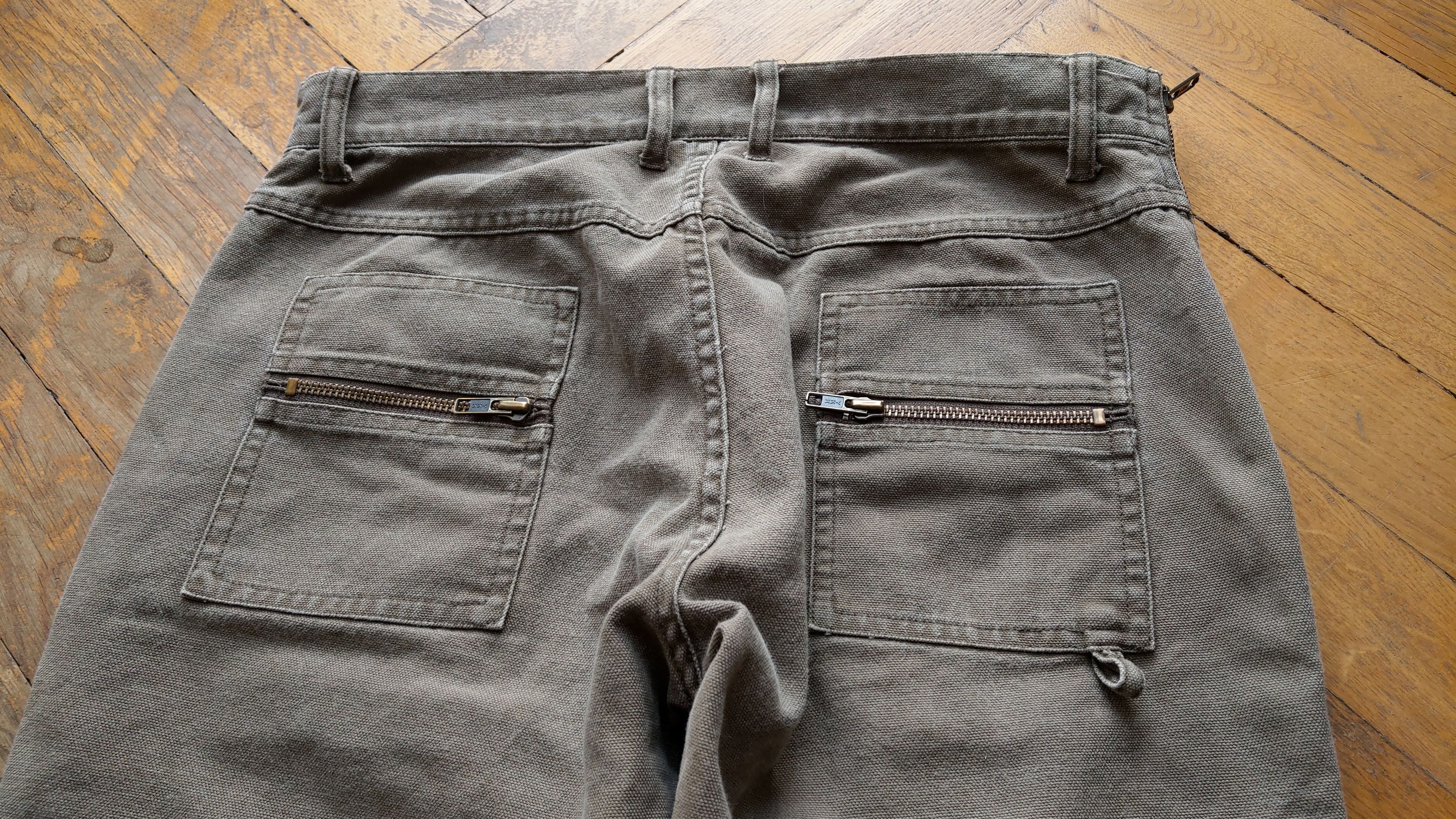 Japanese Brand × Vintage Detailed Cargo Pants Flared Hacker opium y2k Baggy Bootcut Size US 31 - 12 Thumbnail