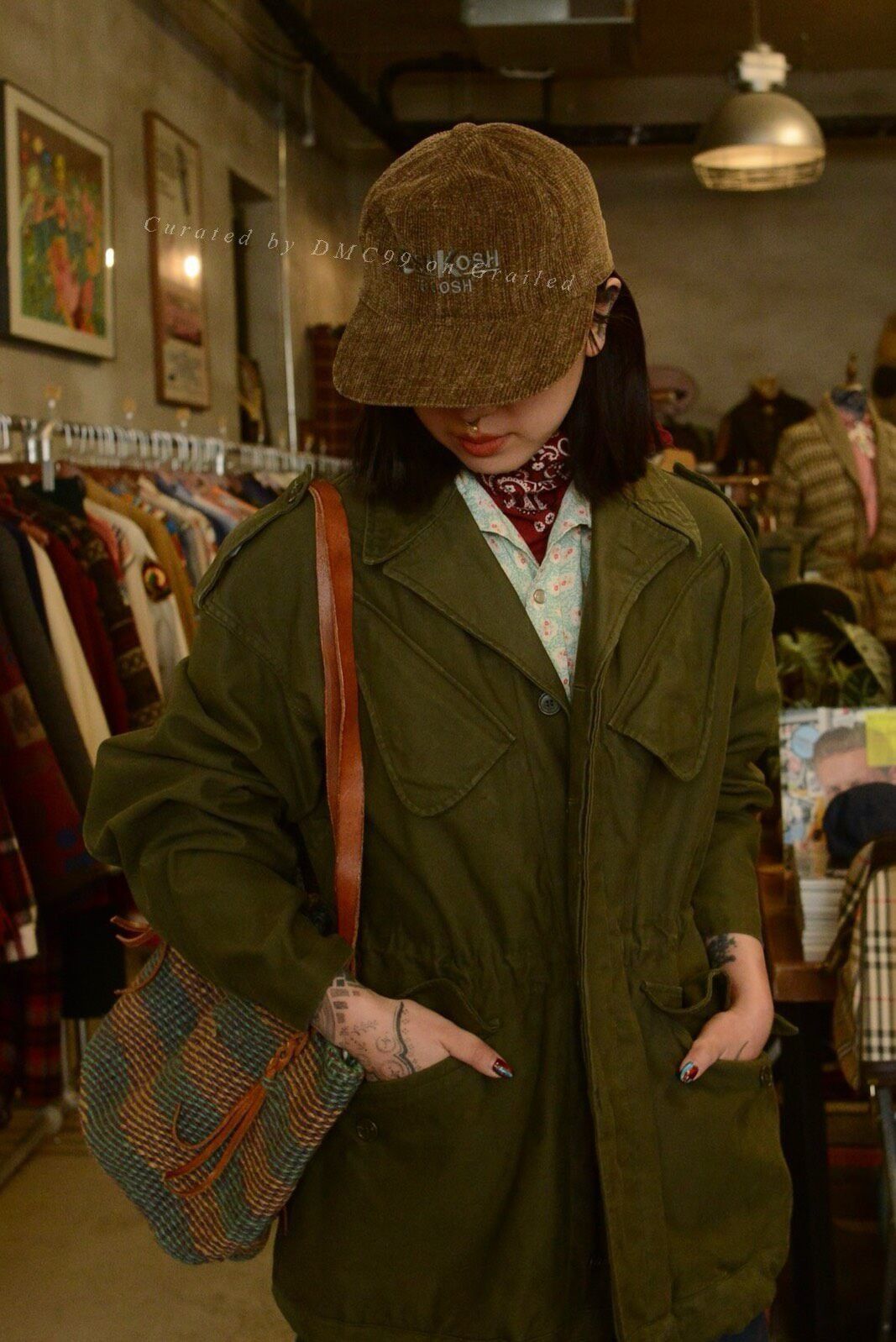 Oshkosh Oshkosh Corduroy Duckbill Cap Japan Size ONE SIZE - 1 Thumbnail