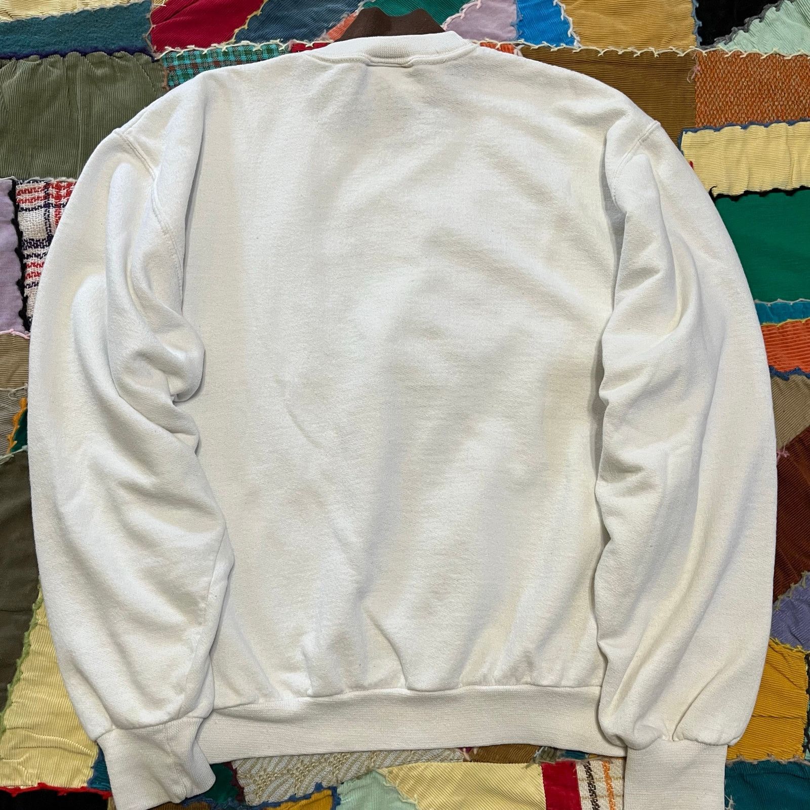 Other Pleasant Shade Autumn Fall Embroidered White Crewneck Large Size L / US 10 / IT 46 - 2 Thumbnail