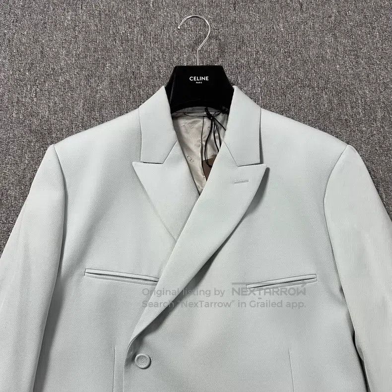 Dior Dior Haze blue collar oblique button wool suit Size 52R - 2 Thumbnail