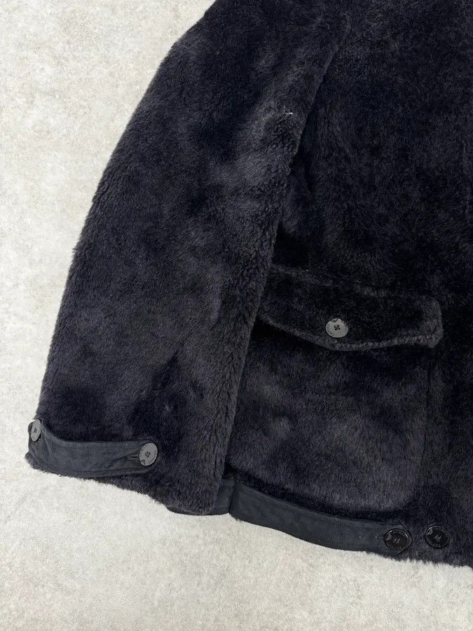 Emporio Armani 1990s Emporio Armani Black Reversible Faux Fur Coat Size XS / US 0-2 / IT 36-38 - 12 Thumbnail