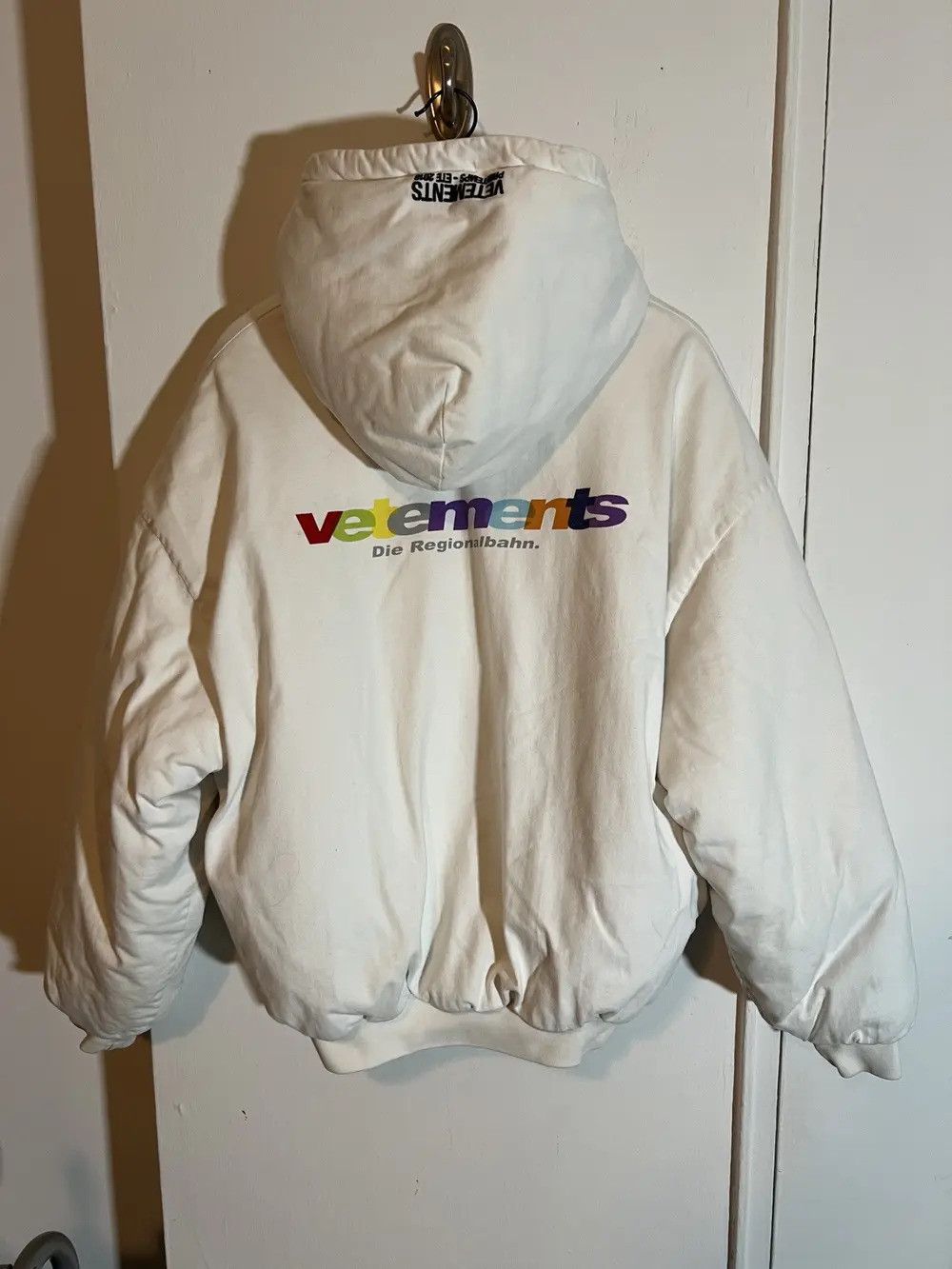 Vetements Vetements SS18 “Die Regionalbahn” Padded Zip Up Hoodie Size US S / EU 44-46 / 1 - 2 Thumbnail