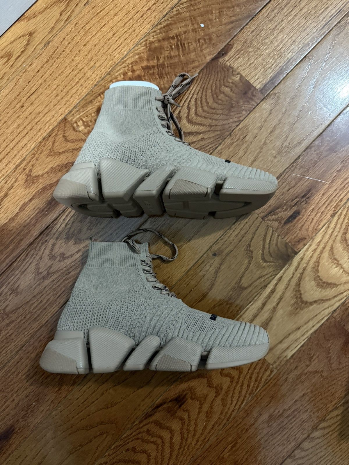 Balenciaga Balenciaga WMNS Speed 2.0 Beige Lace Up Size US 4 / IT 34 - 3 Thumbnail