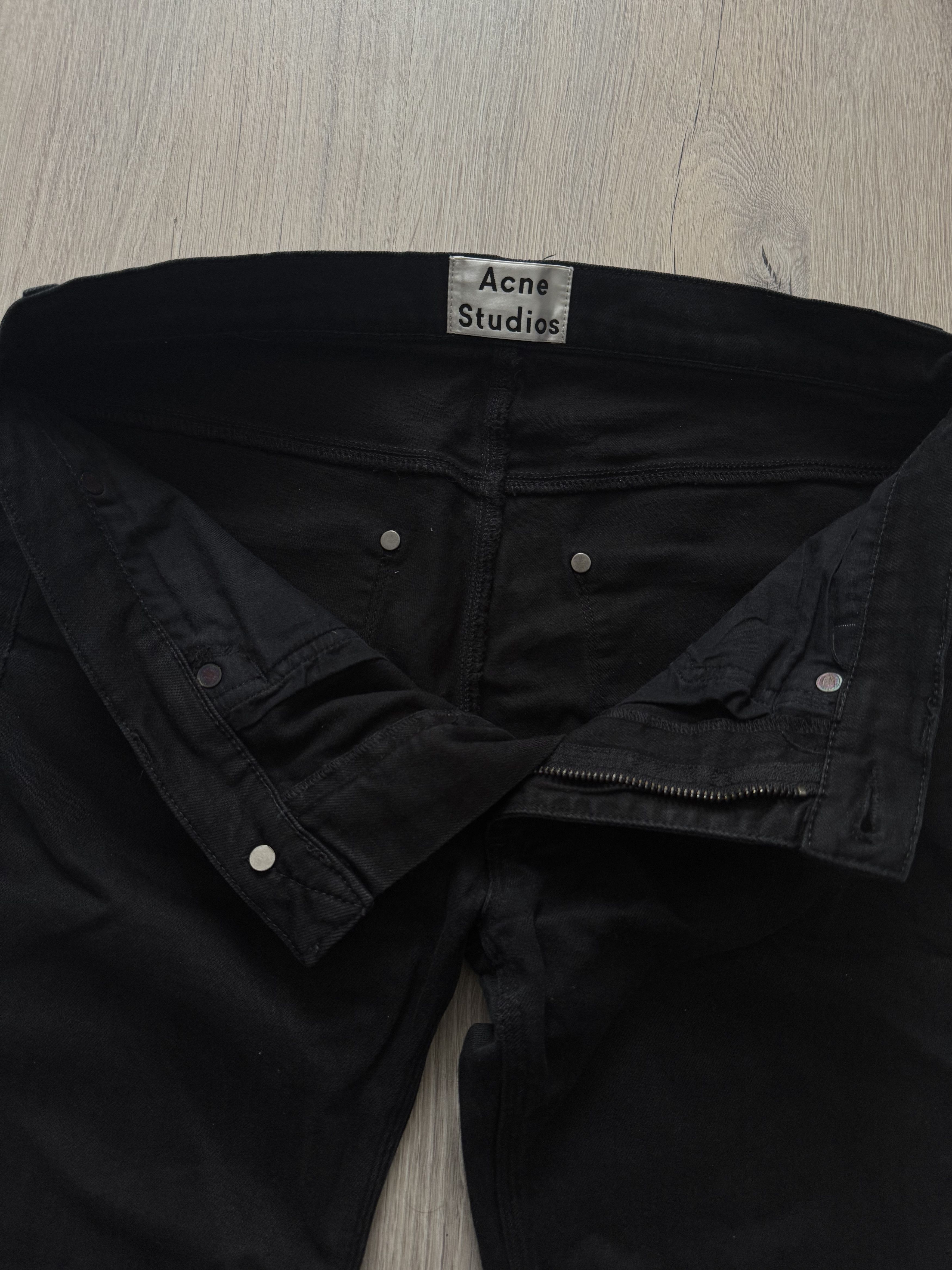 Acne Studios Acne Studios Max Stay Cash Black Denim Size US 31 - 3 Thumbnail