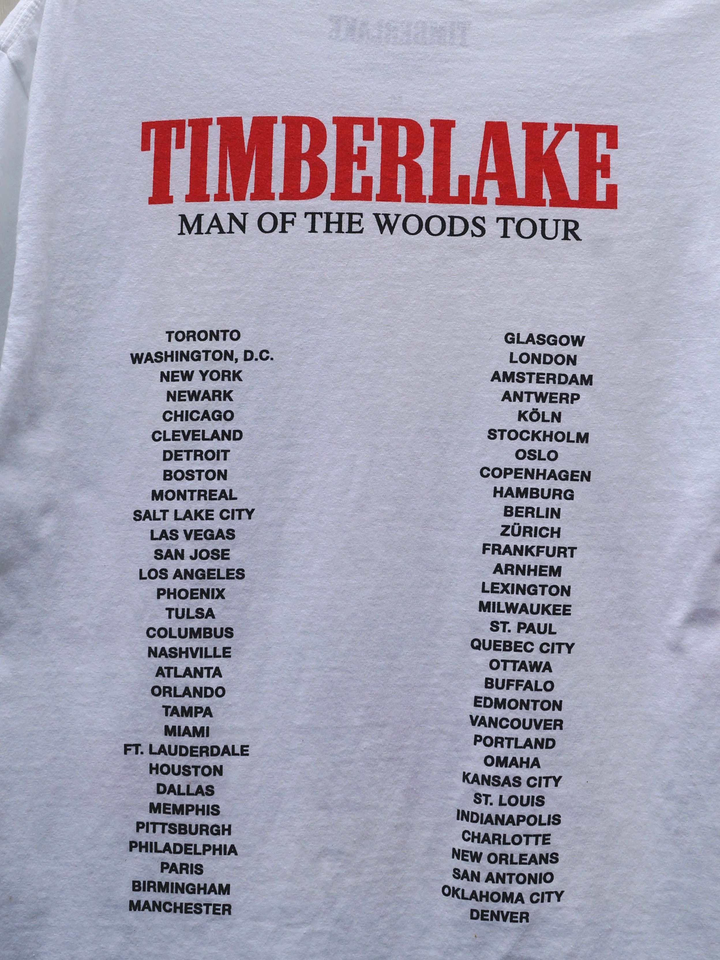 Band Tees × Heron Preston Heron Preston X Justin Timberlake MOTW Tour 2018 T Shirt Size US M / EU 48-50 / 2 - 5 Thumbnail