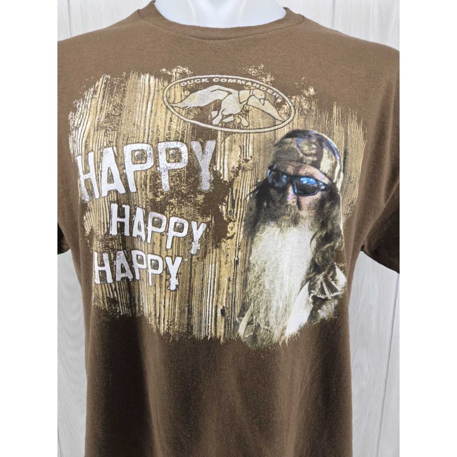 Vintage VTG Duck Commander T-Shirt Phil Robertson Brown Graphic Tee Men's Size Large Size US L / EU 52-54 / 3 - 3 Thumbnail