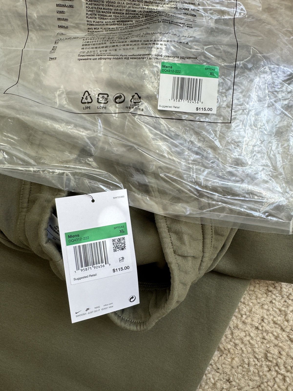 Nike Nike Tech Sweatpants Open Hem Size XL Army Green Size US 36 / EU 52 - 5 Thumbnail