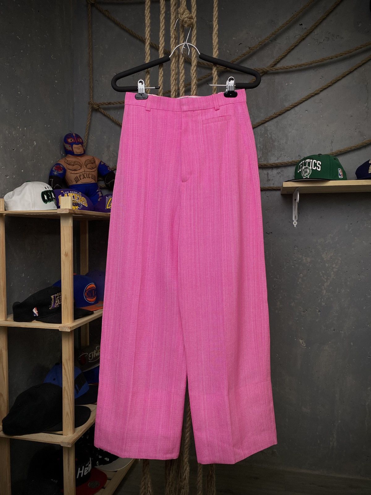 image of Jacquemus Le Coup De Solil Women’S Trousers in Pink, Women's (Size 26)