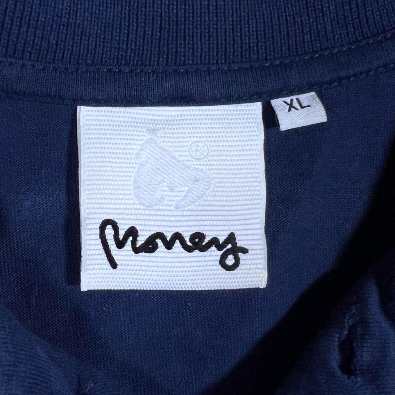 Vintage Money Clothing Ape All Over Print Navy Blue Polo Shirt XL Mens Shirt Polo Short Sleeve Collared Cotton India Navy/White 90s? Monogram Size US XL / EU 56 / 4 - 4 Thumbnail