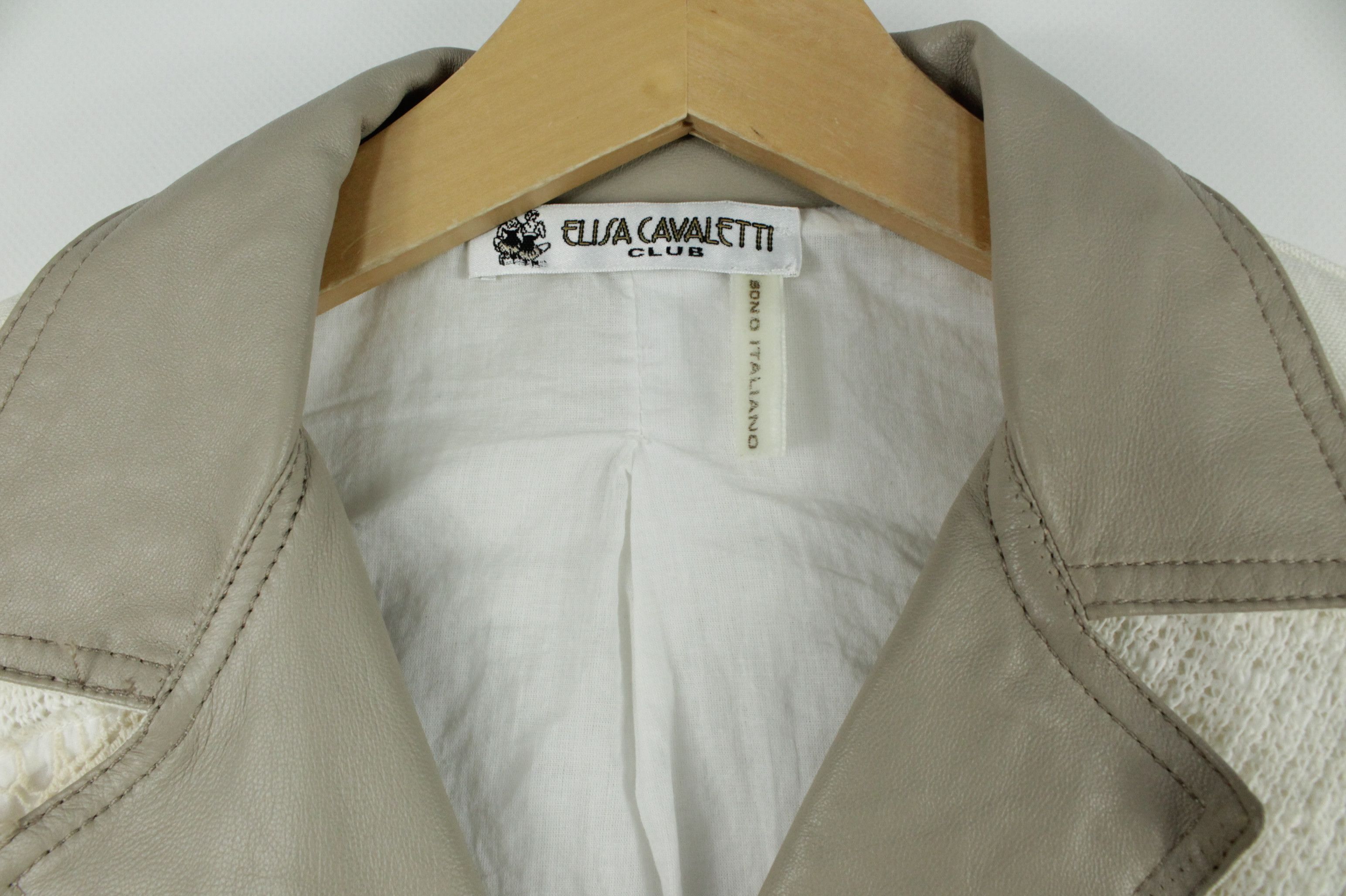Elisa Cavaletti Elisa Cavaletti Club Leather Embroidered Cropped Jacket Size S / US 4 / IT 40 - 3 Thumbnail