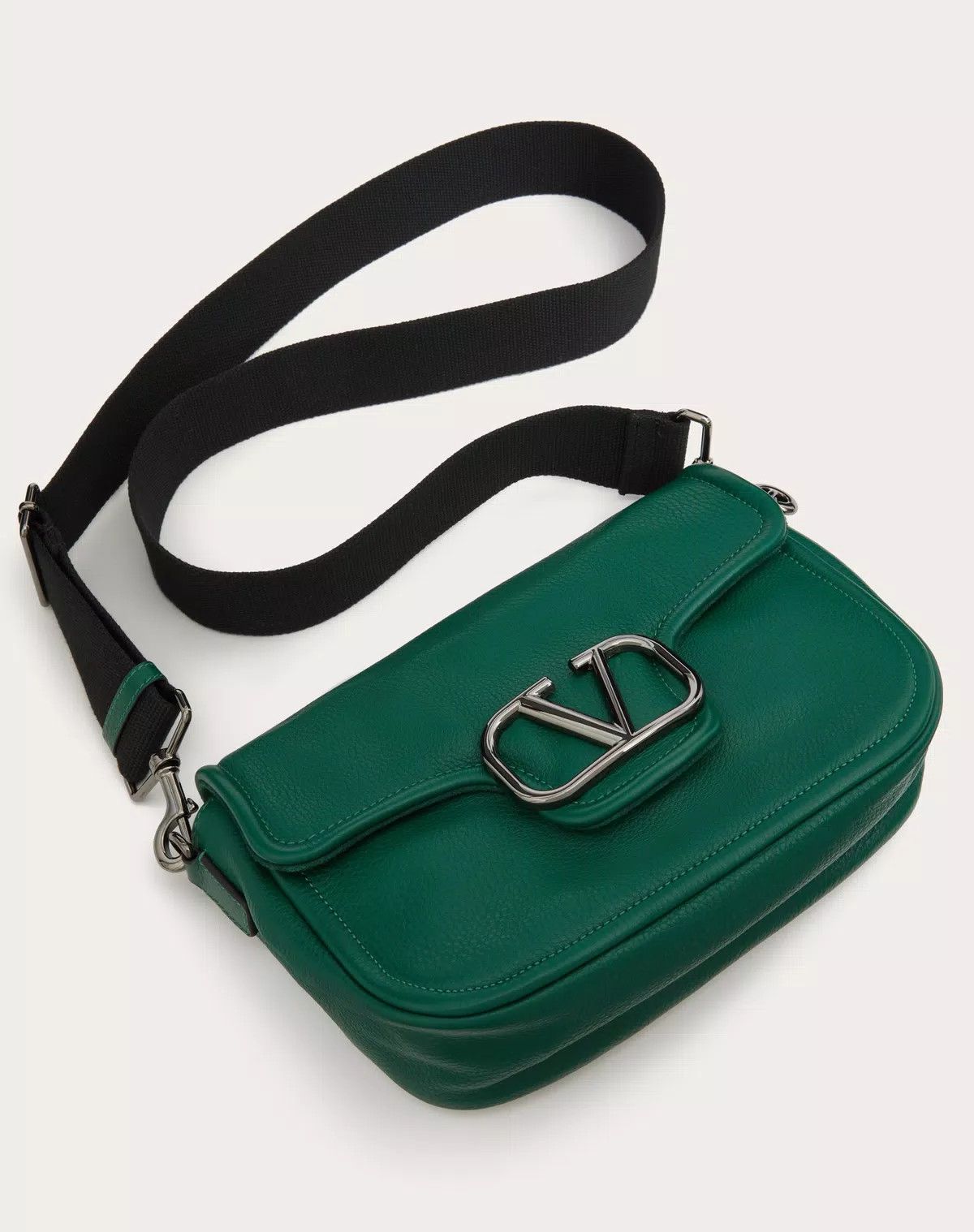 Valentino oc11z0725 Size: OS/Grainy Calfskin Shoulder Bag in Green Size ONE SIZE - 5 Thumbnail