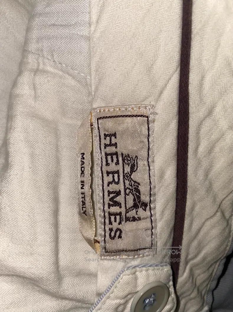 Hermes Hermes 2012SS Spring/Summer Men's Runway Ivory White Casua Size US 44 / EU 60 - 4 Thumbnail