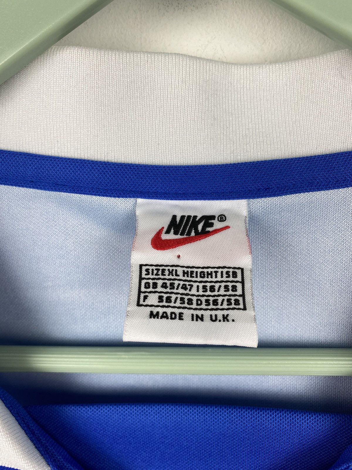 Nike Glasgow Rangers Gascoigne Football Jersey PSG Chelsea Celtic Size US M / EU 48-50 / 2 - 8 Thumbnail