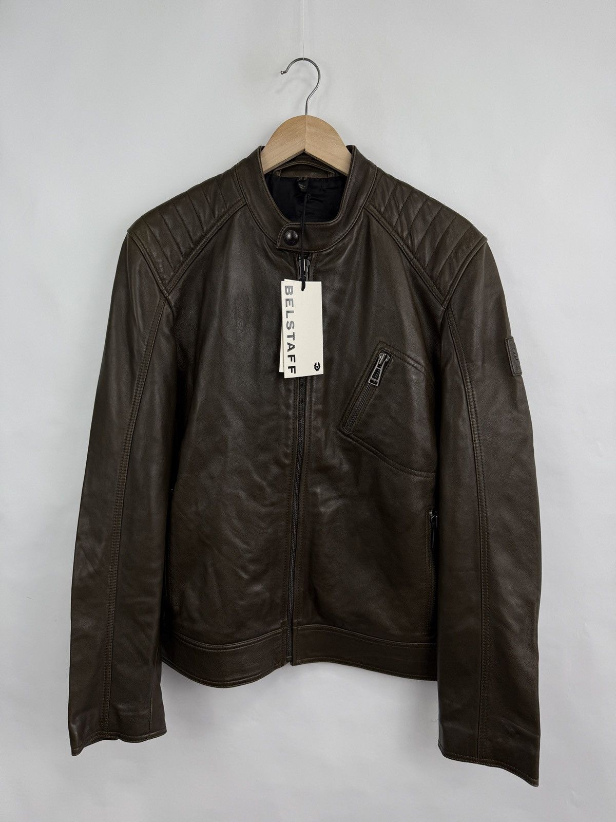 Belstaff ❗️NEW 🇬🇧 Belstaff Sheep Leather Jacket 100038 V Racer Size US M / EU 48-50 / 2 - 6 Thumbnail