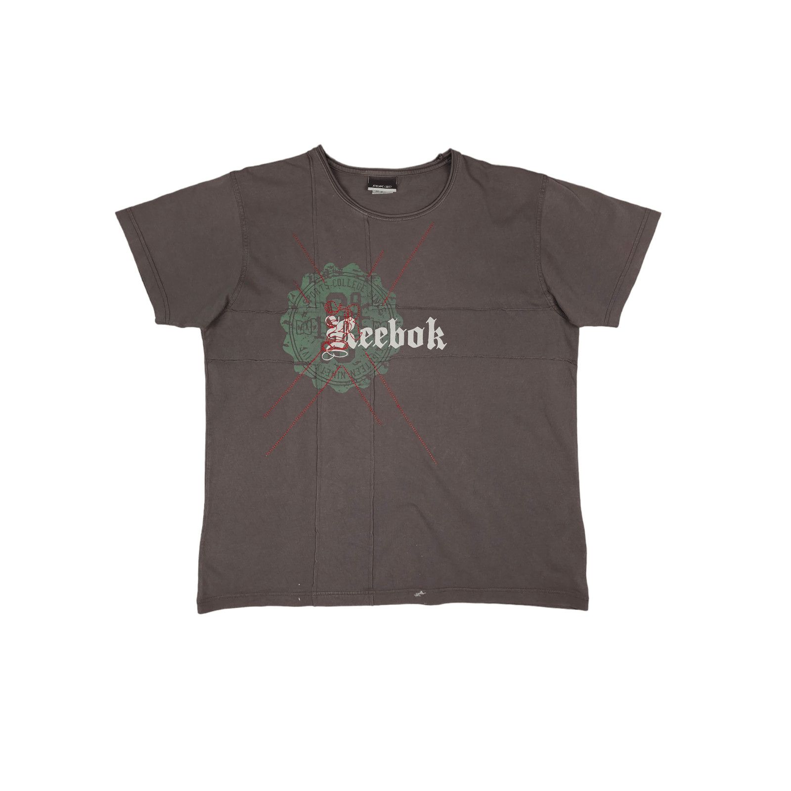 Reebok × Vintage 💎 90s Y2K Spell out Grunge Tee T-shirt Size XL Distressed Size US XL / EU 56 / 4 - 1 Thumbnail