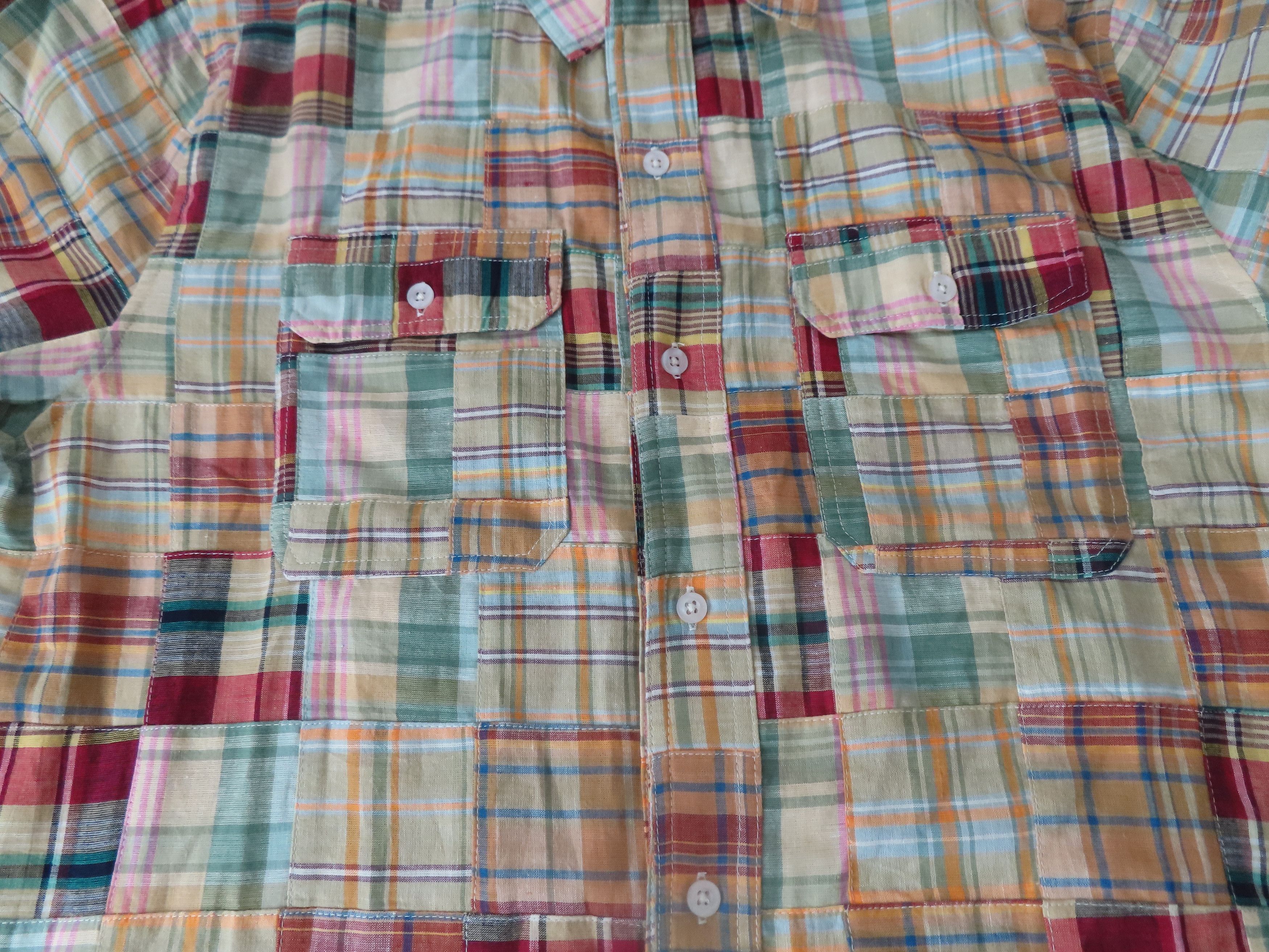 Designer × J. Peterman J Peterman Men's Shirt 2XL Plaid Madras Patchwork Outdoor Size US XXL / EU 58 / 5 - 2 Thumbnail