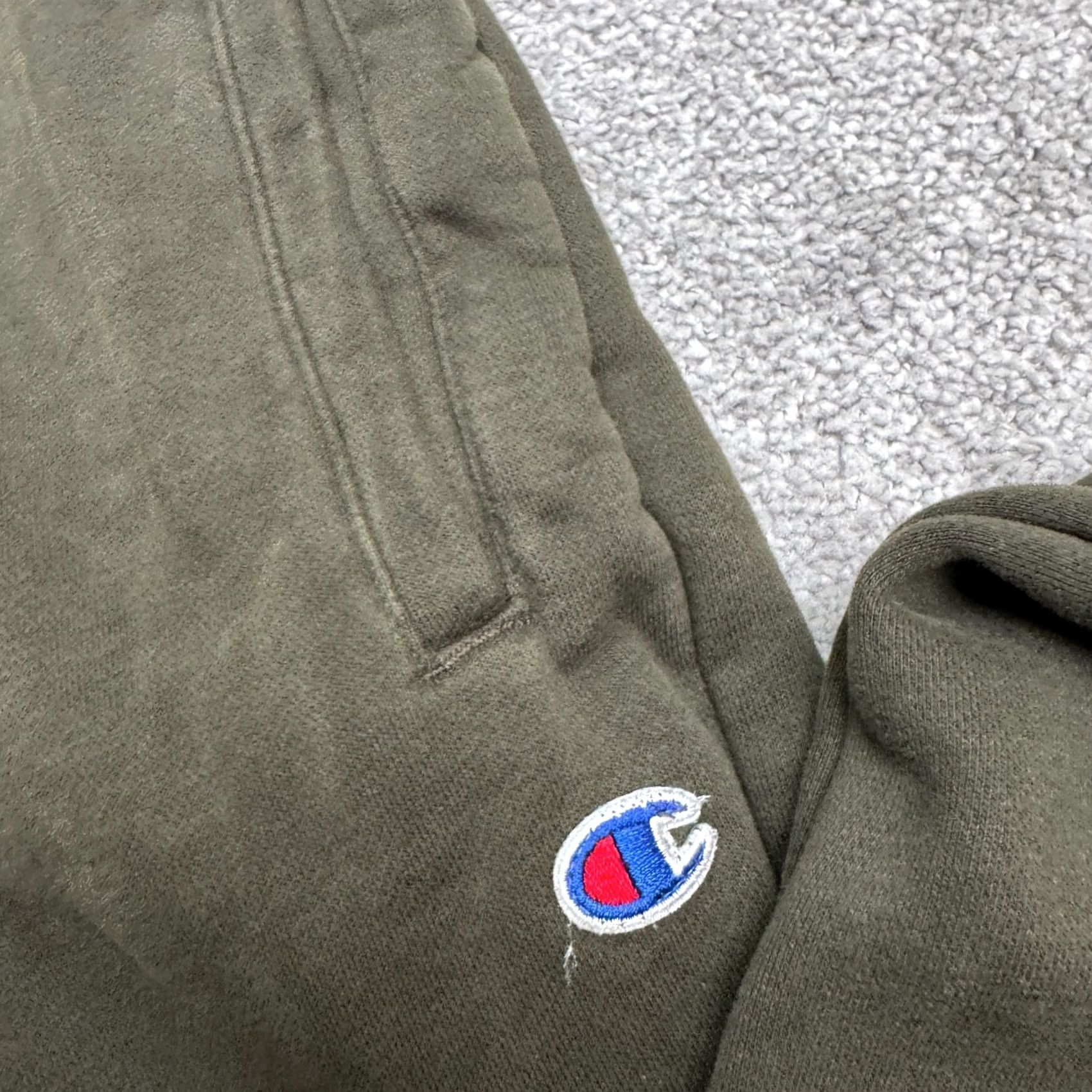 Champion Champion Jogger Sweatpants Mens XL Olive Green Fleece Elastic Waist Activewear Size US 36 / EU 52 - 7 Thumbnail