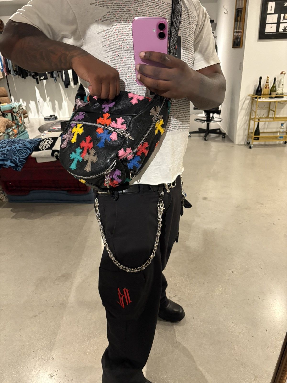 Chrome Hearts XXL SNAT BAG FLOODED RAINBOW Size ONE SIZE - 1 Thumbnail