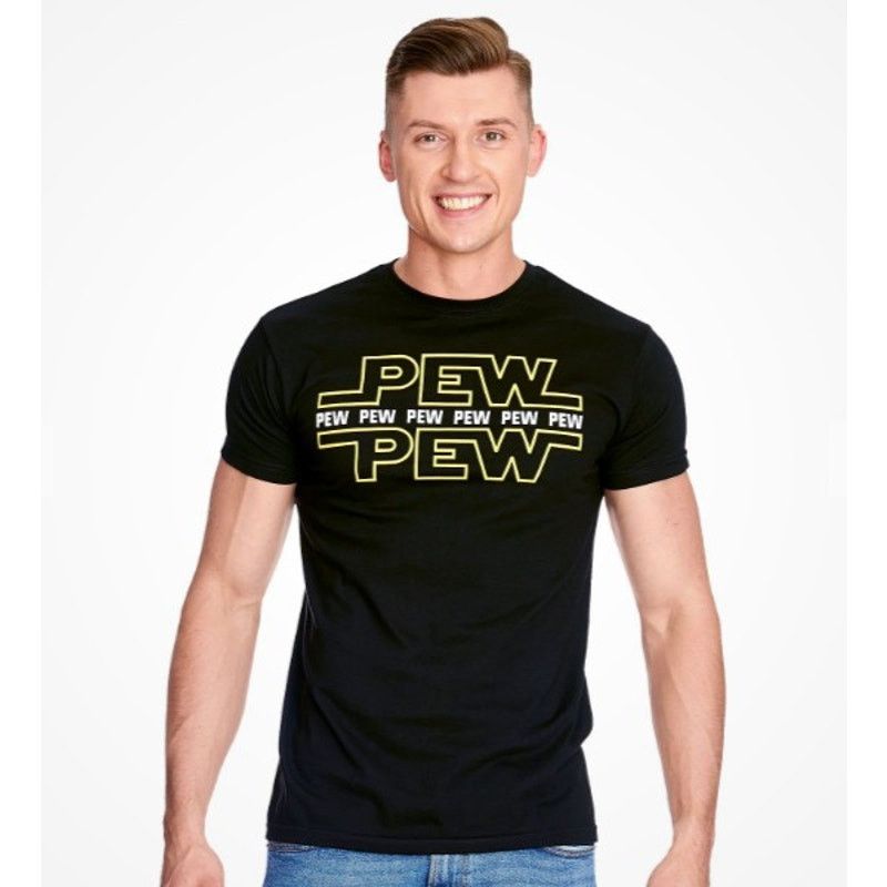 Star Wars Star Wars Unisex Tee (Gildan) "Pew Pew Pew" - Size Medium Size M / US 6-8 / IT 42-44 - 7 Thumbnail