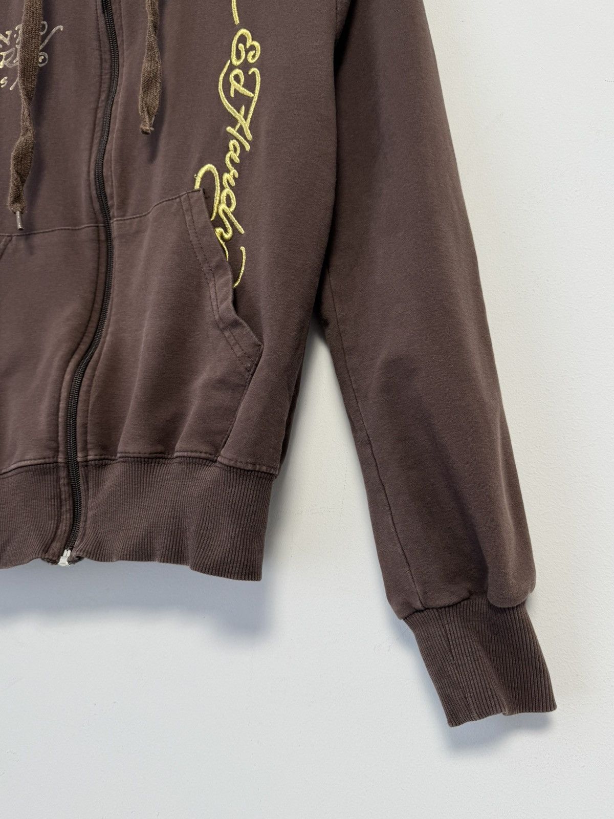 Ed Hardy Ed Hardy Vintage Y2K Style Ful Zip Hoodie Brown Size L / US 10 / IT 46 - 9 Thumbnail