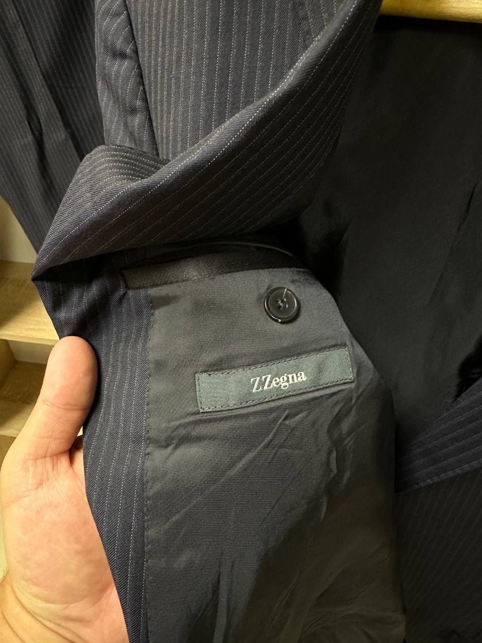Vintage × Z Zegna Vintage Costume Pants And Blazer Z Zegna Suit Blue Size 38R - 11 Thumbnail