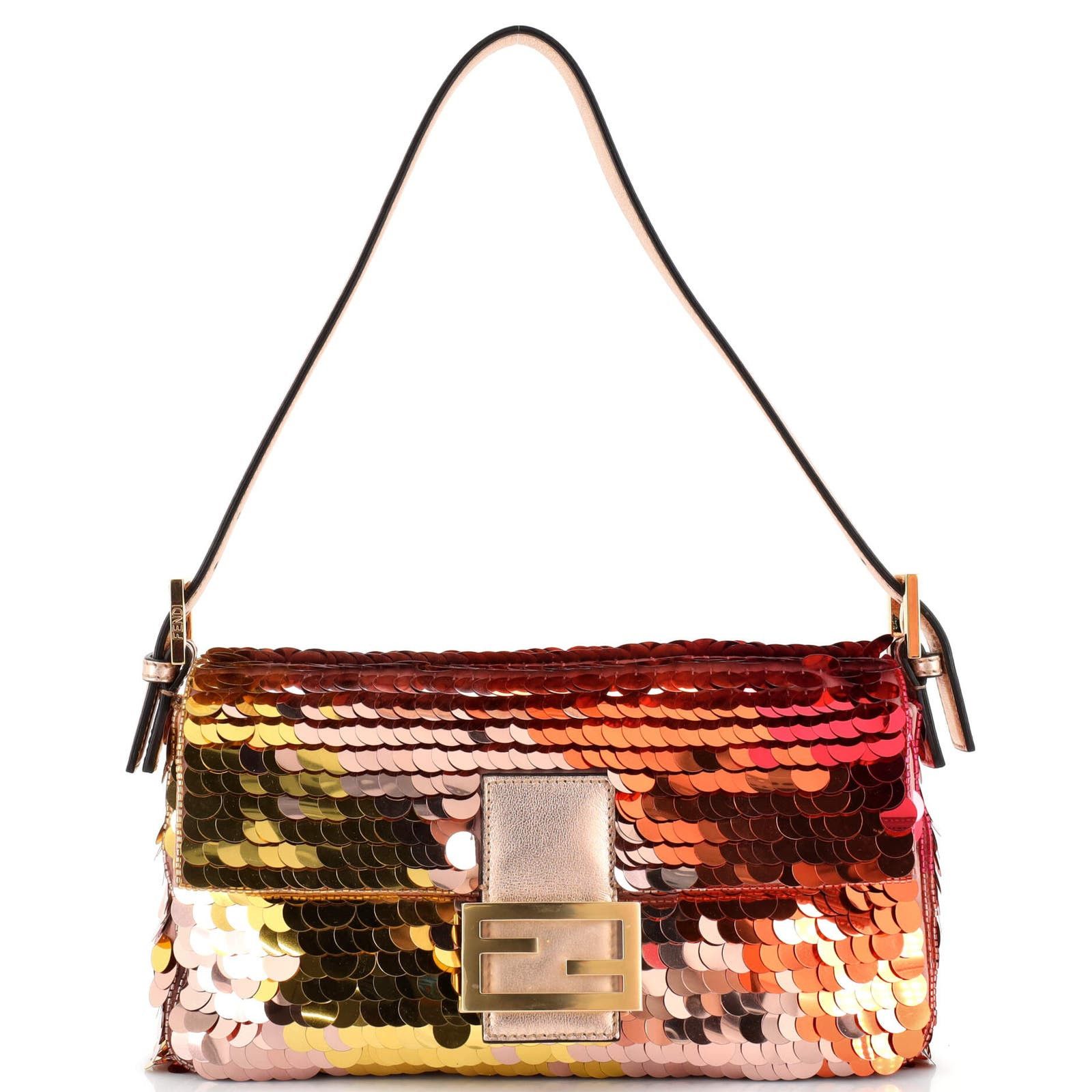 Baguette 1997 Bag Sequin Embellished Satin Medium