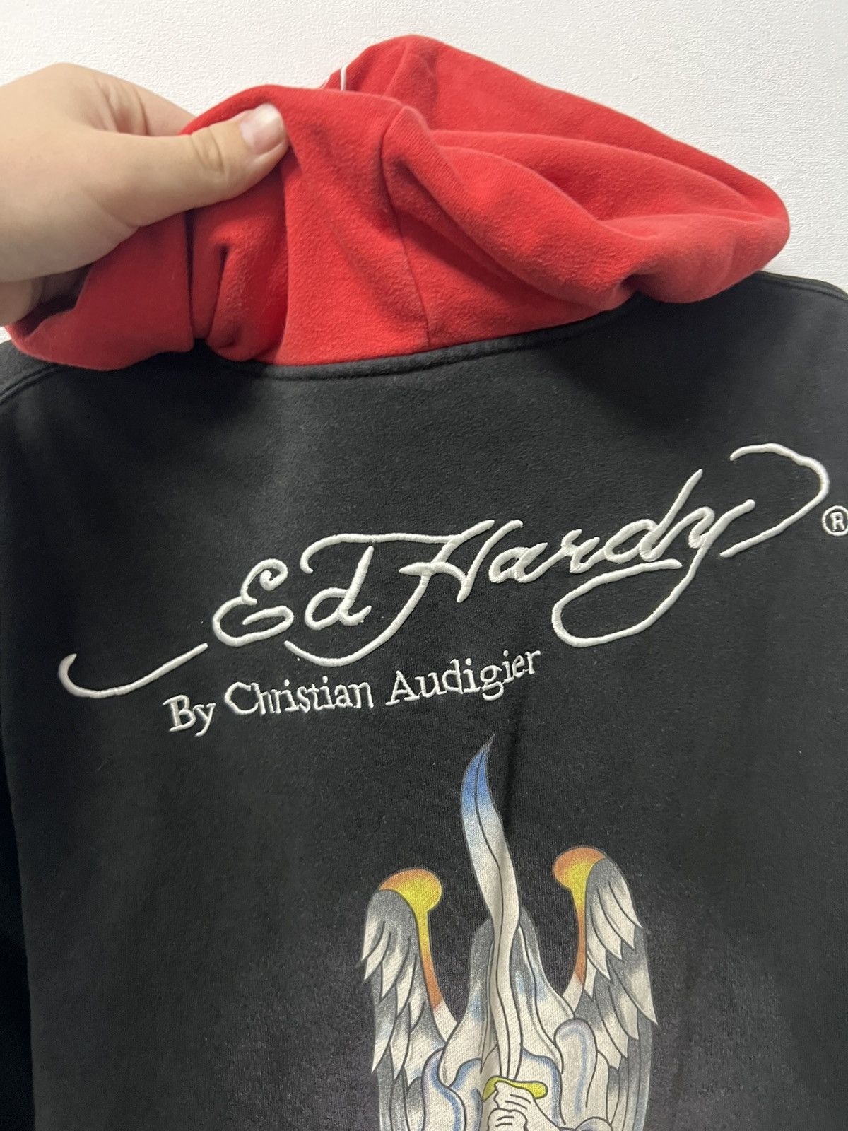 Ed Hardy Vintage Ed Hardy Zip Up Hoodie Size M Size US M / EU 48-50 / 2 - 11 Thumbnail