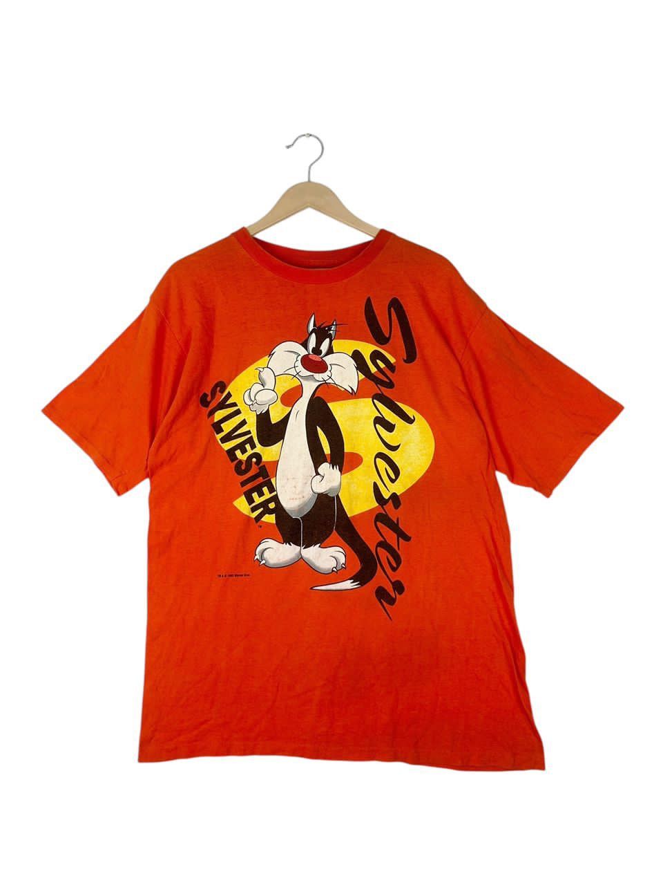Disney Vintage 90s Slyvester Looney Tones Cartoon Single Stich Size US XL / EU 56 / 4 - 1 Thumbnail