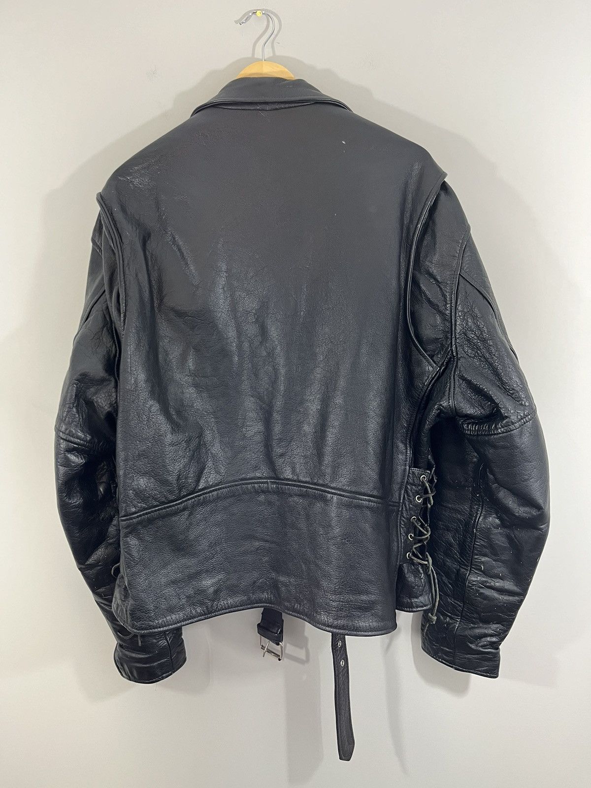 Vintage Oversized Leather 80s Perfecto Moto Biker Jacket Size US XL / EU 56 / 4 - 10 Thumbnail