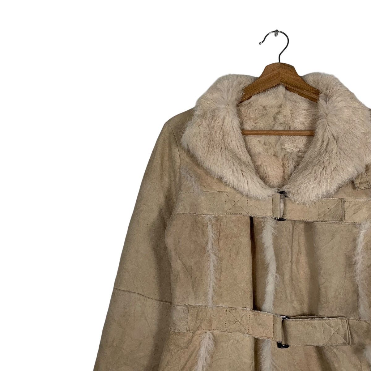 Other Koji Tachiyama Rabbit Fur Shearling Jacket Size M / US 6-8 / IT 42-44 - 6 Thumbnail