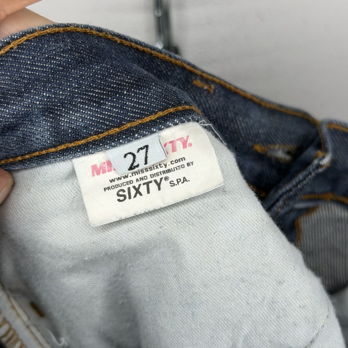 Miss Sixty Vintage Y2K Miss Sixty Extra Low YT Rise Flared Jeans Grunge Size 27" / US 4 / IT 40 - 9 Thumbnail