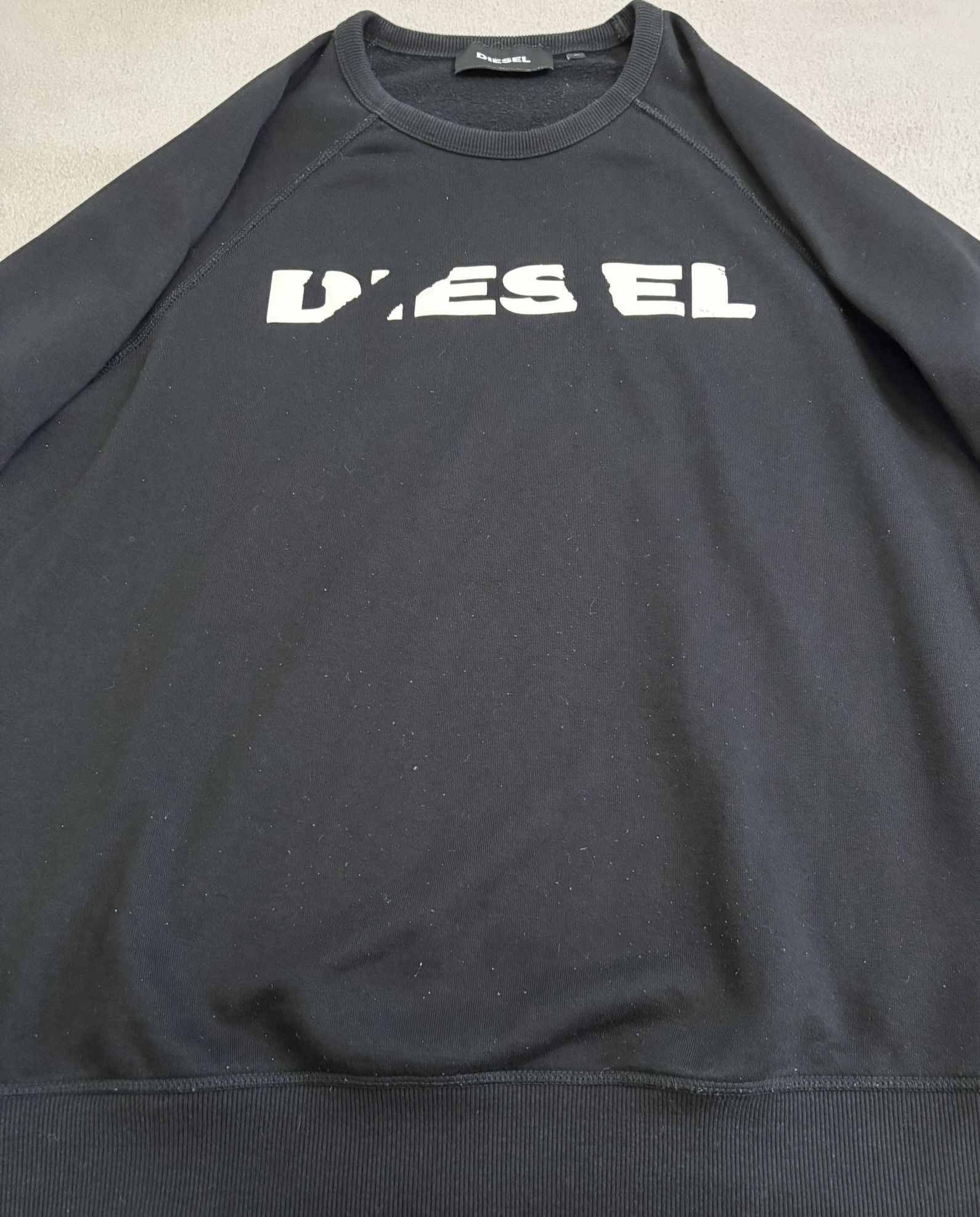 Diesel Diesel Black sweatshirt Big Logo Large Size US L / EU 52-54 / 3 - 8 Thumbnail
