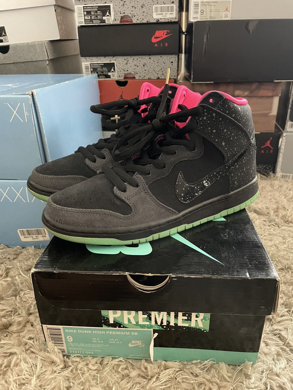 Nike SB Nike Sb Dunk High Premier Northern Lights Size US 9 / EU 42 - 1 Thumbnail