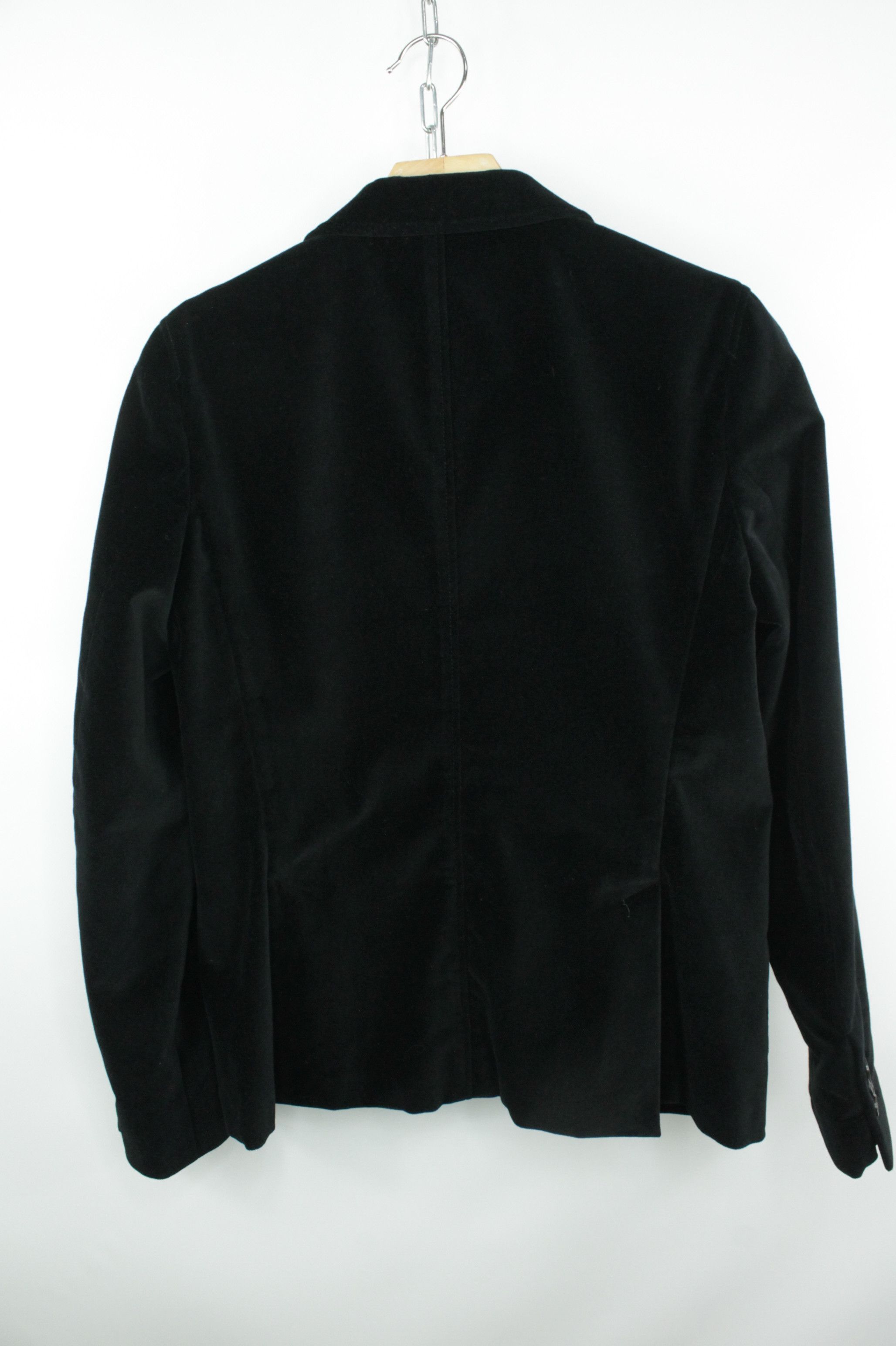Boglioli Boglioli Women's Black Velvet Sport Coat Blazer Jacket Size M / US 6-8 / IT 42-44 - 8 Thumbnail