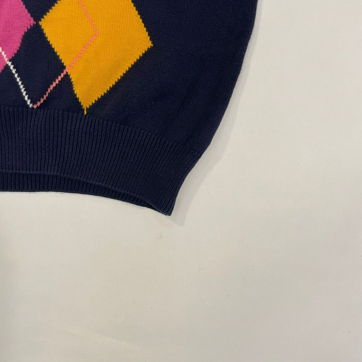 Vintage Vintage The Sweater Shop Argyle Sweater Jumper Retro 90s Size US L / EU 52-54 / 3 - 4 Thumbnail