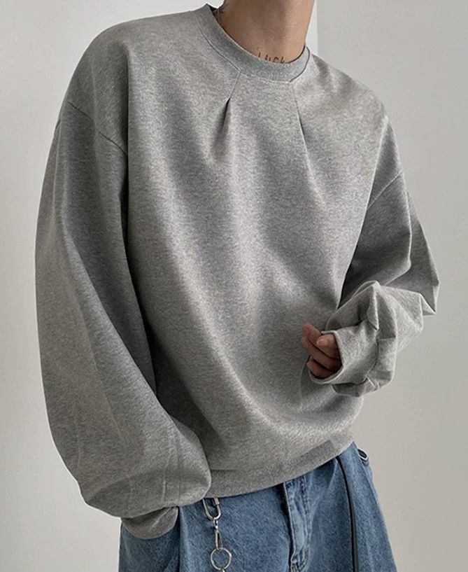 Japanese Brand × Vintage Cleanfit casual pleated sweatshirt city boy Size US XXL / EU 58 / 5 - 3 Thumbnail