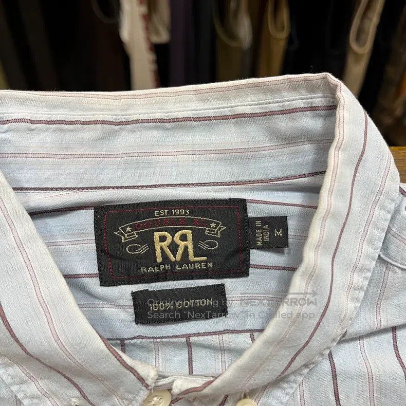 RRL Ralph Lauren RRL Ralph Lauren Old-Style Striped Shirt Size US M / EU 48-50 / 2 - 3 Thumbnail