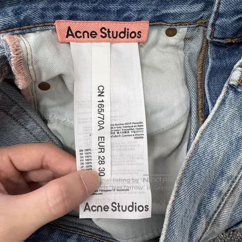 Acne Studios Acne Studios Mud Dyed Distressed Wide Leg Denim Pants Size US 30 / EU 46 - 6 Thumbnail