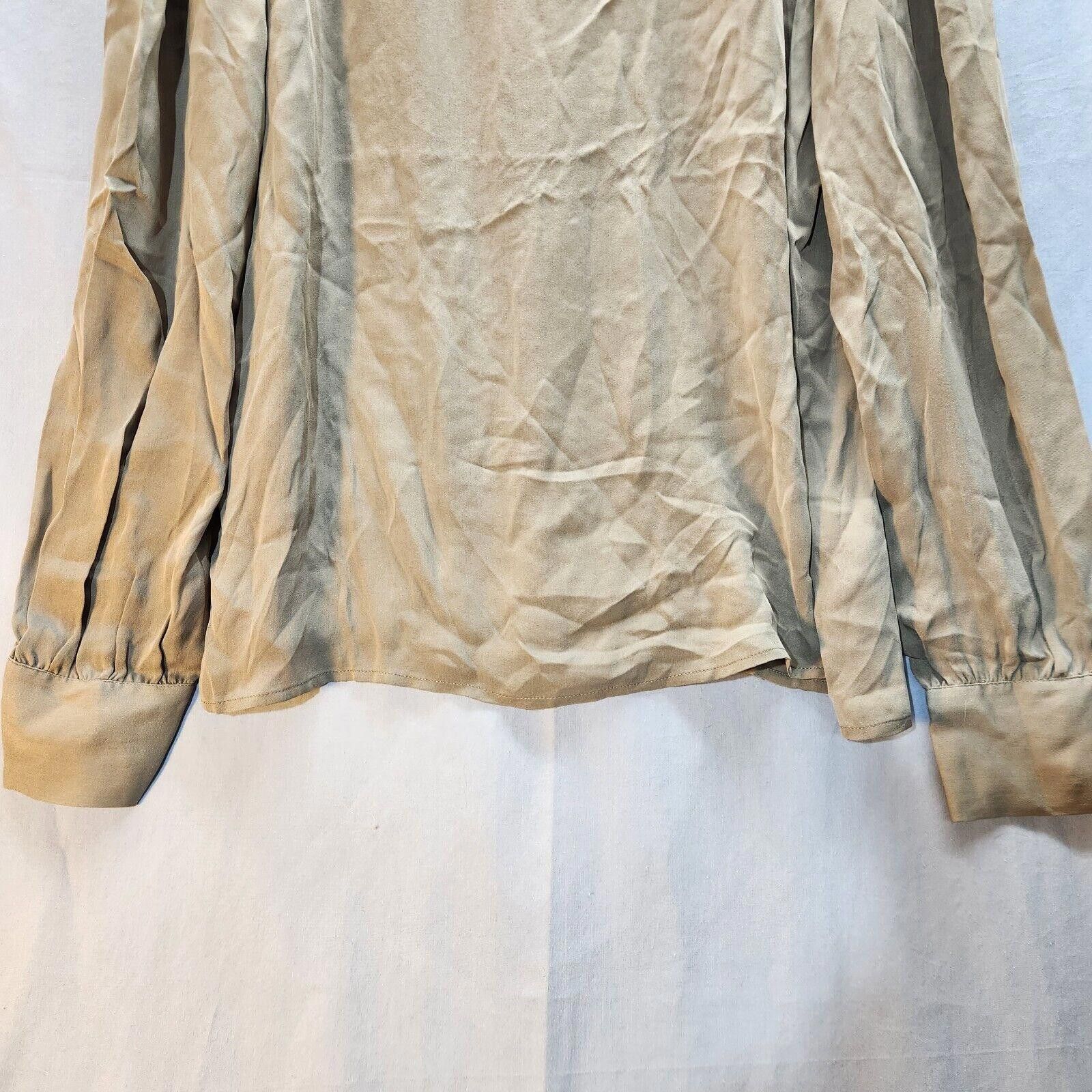 J.Crew NWT J Crew Silk Blouse Size 14 Dark Tan Size XL / US 12-14 / IT 48-50 - 3 Thumbnail