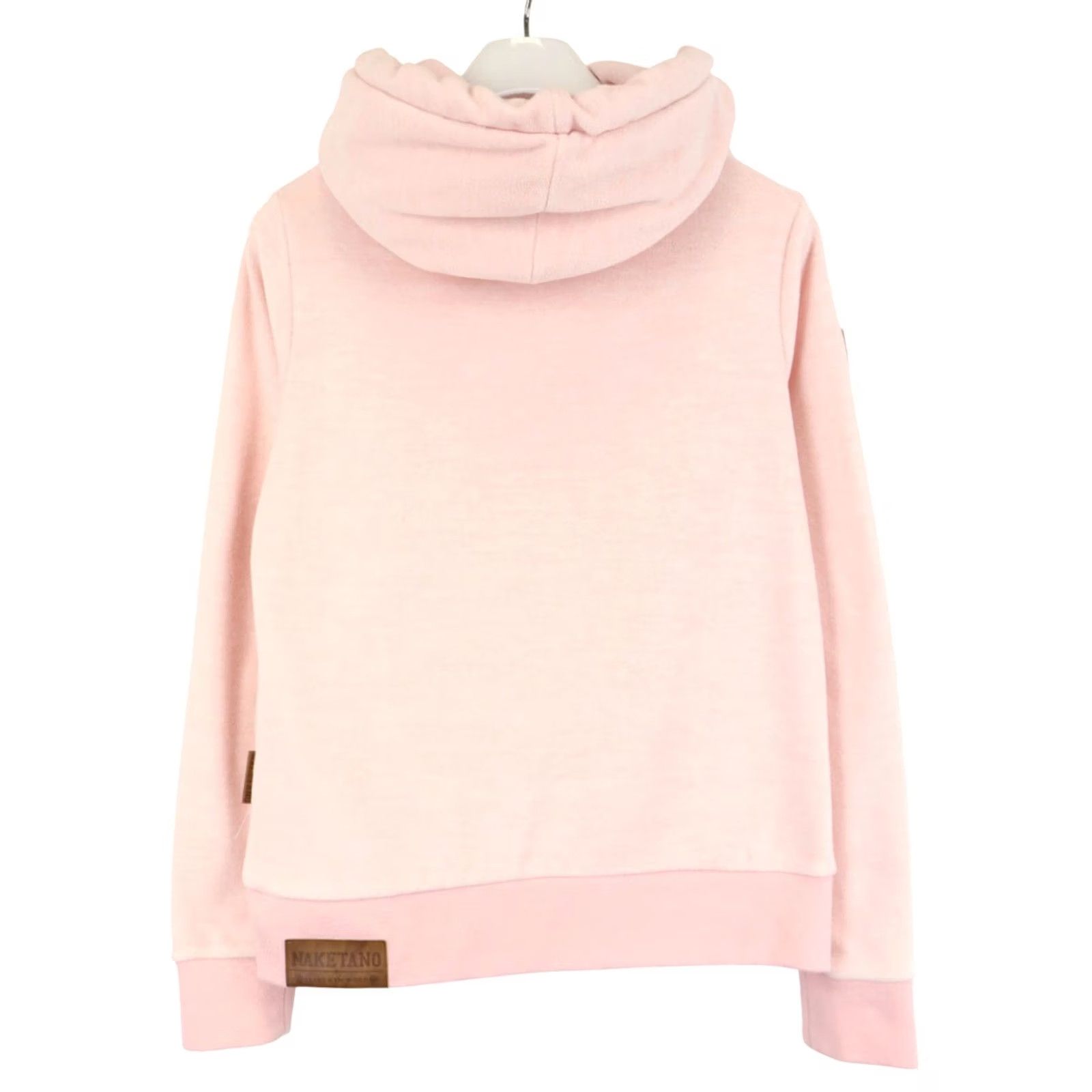 Pinko NAKETANO Hoodie Women's LARGE Light Pink Logo Shawl Neck Hooded Pullover Size L / US 10 / IT 46 - 2 Thumbnail