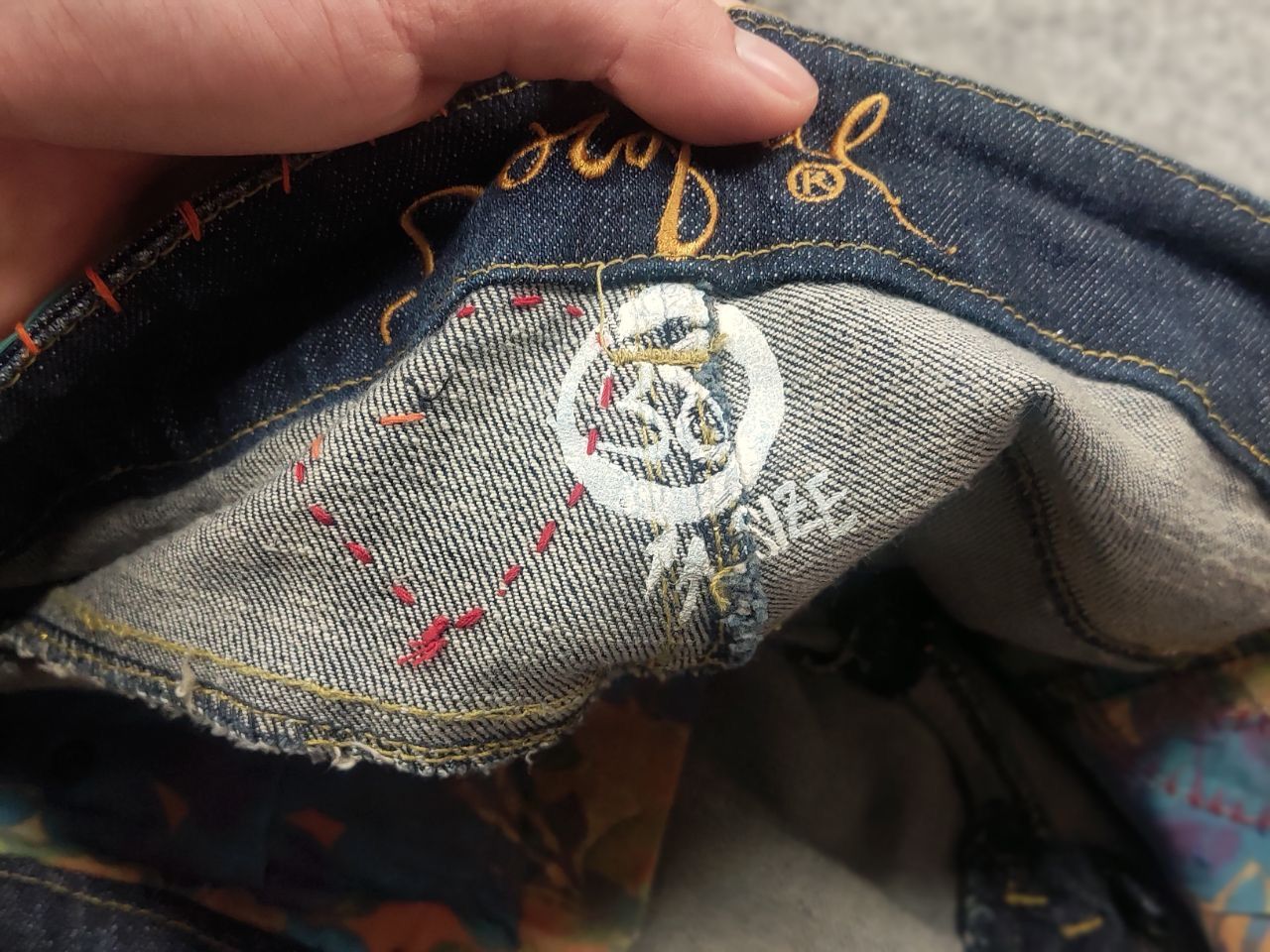 Hysteric Glamour Desigual Vintage Y2K Style Low-rise jeans embroidered logo Size 30" / US 8 / IT 44 - 17 Thumbnail