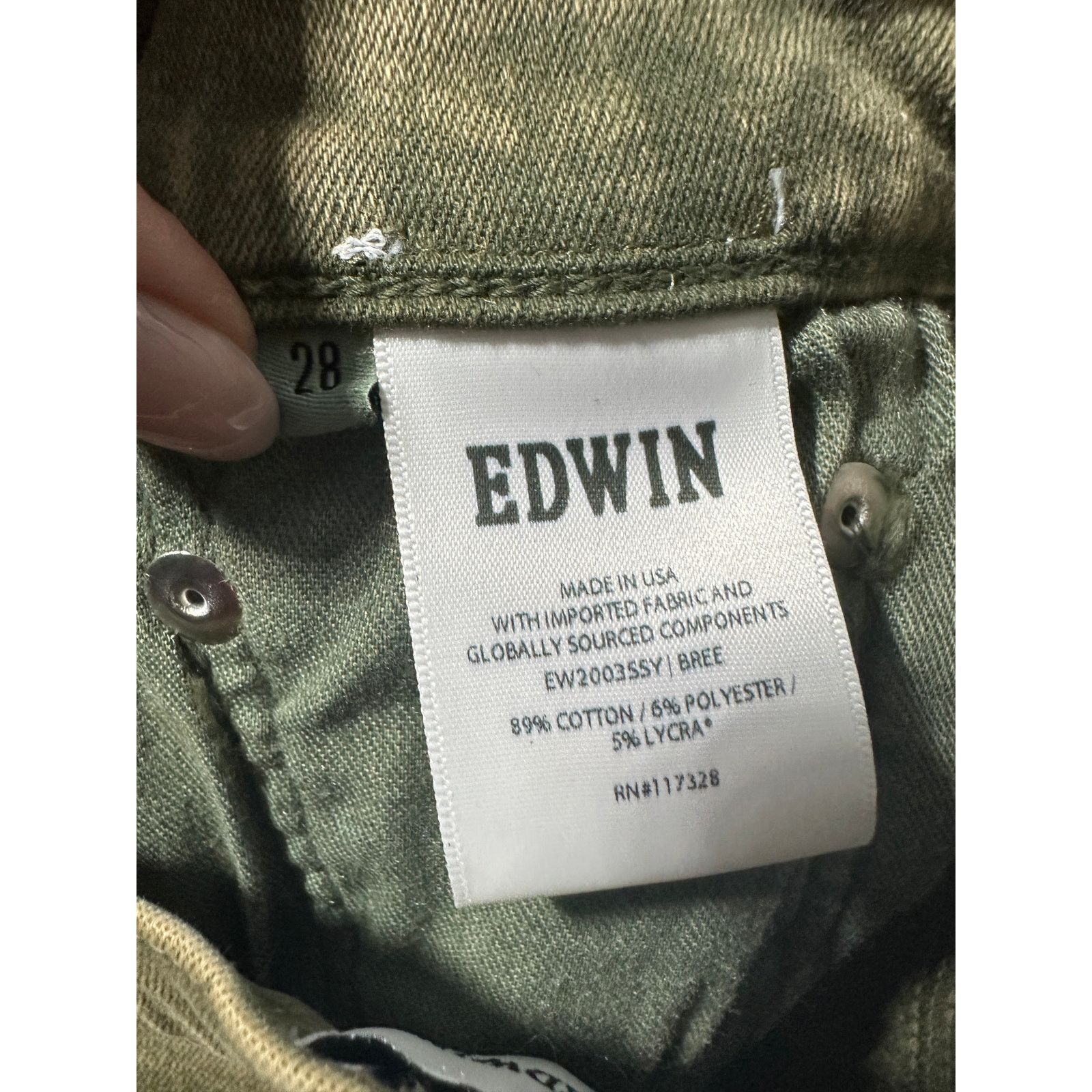 Edwin Edwin | Bree Fern Acid Wash Jean Retro Size 28" / US 6 / IT 42 - 6 Thumbnail