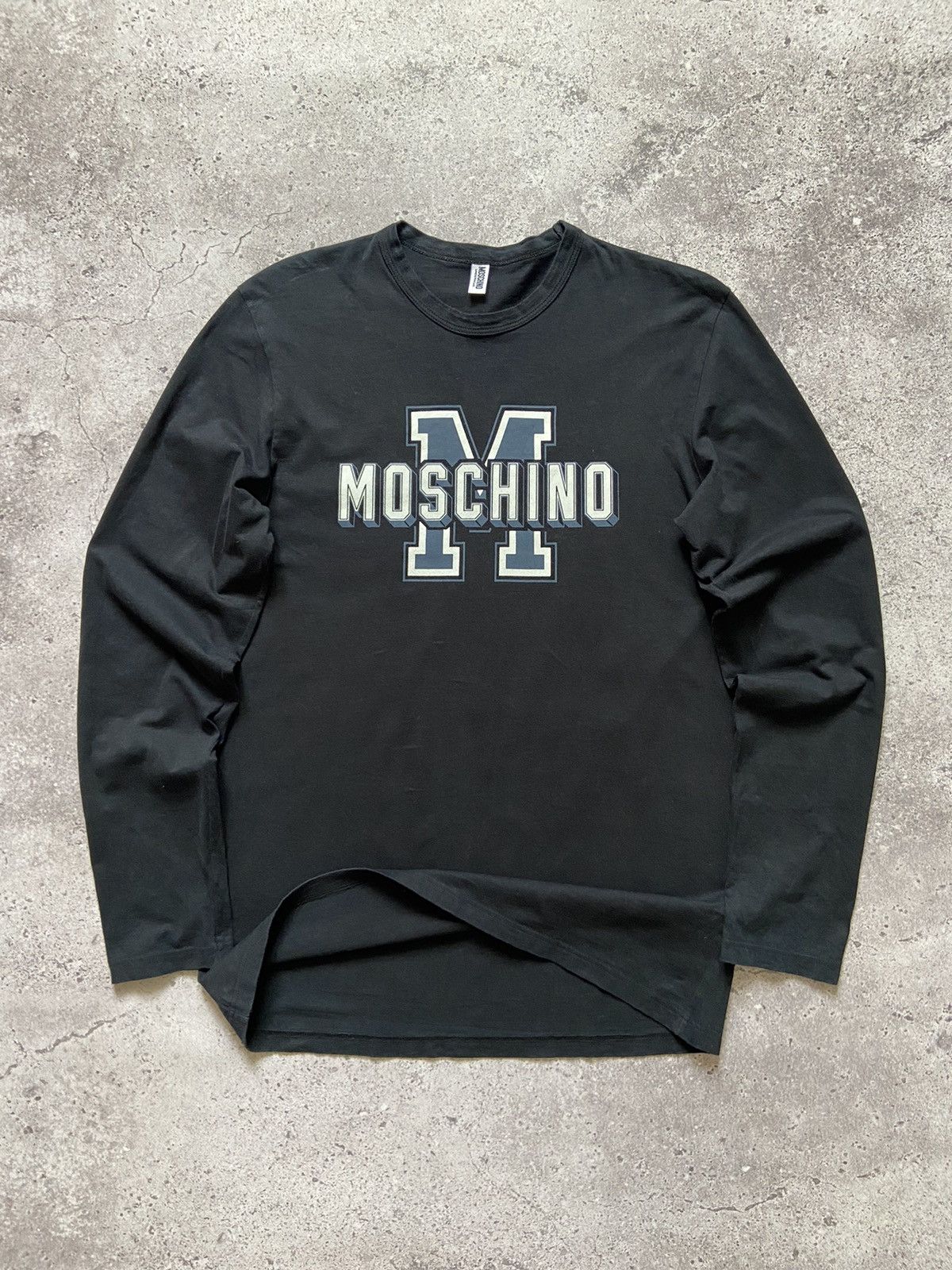 Moschino Moschino Long Sleeve T-shirt Black M Size US M / EU 48-50 / 2 - 1 Thumbnail