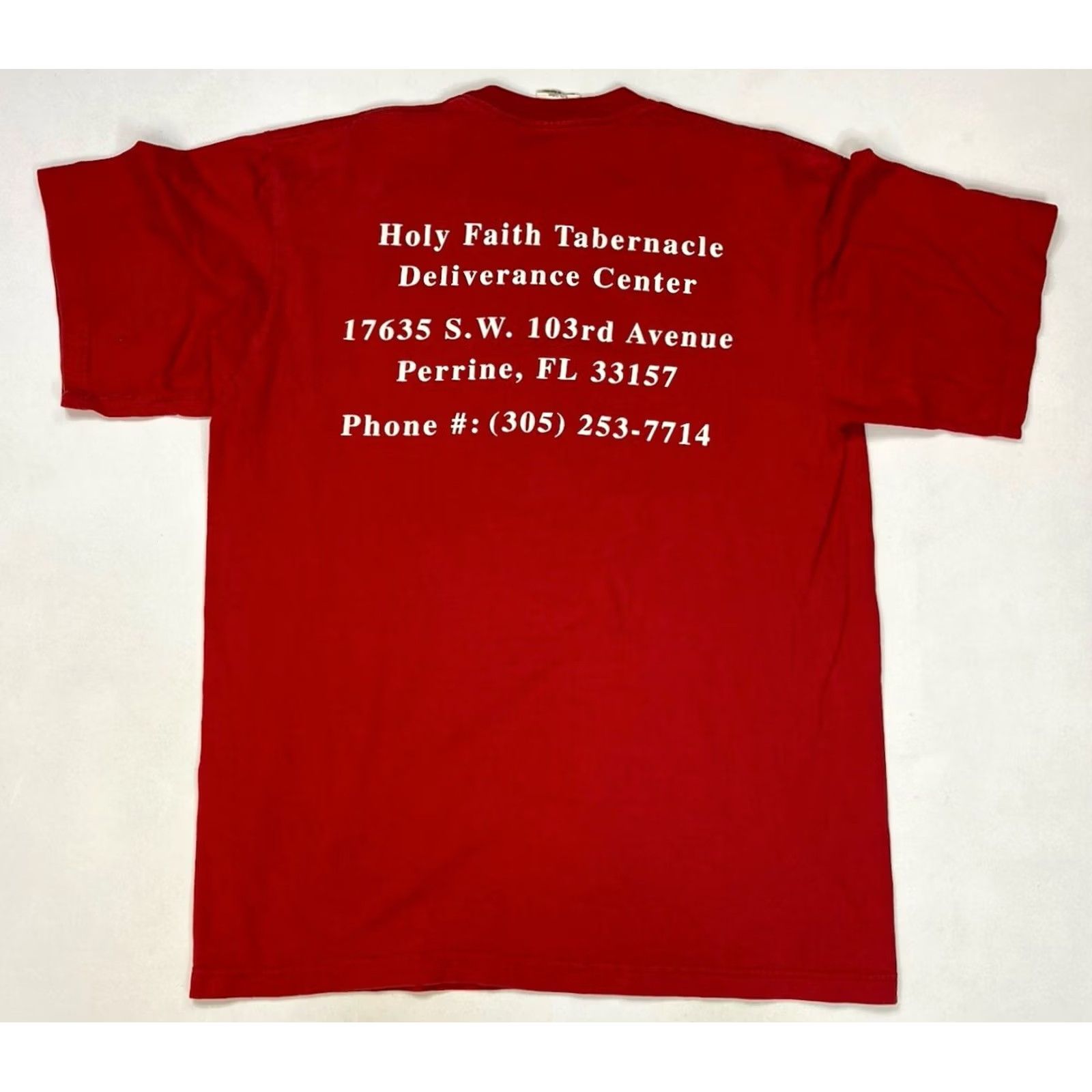Vintage VINTAGE Prayer Band T-shirt Men XL Red 90s Graphic Print Size US XL / EU 56 / 4 - 4 Thumbnail