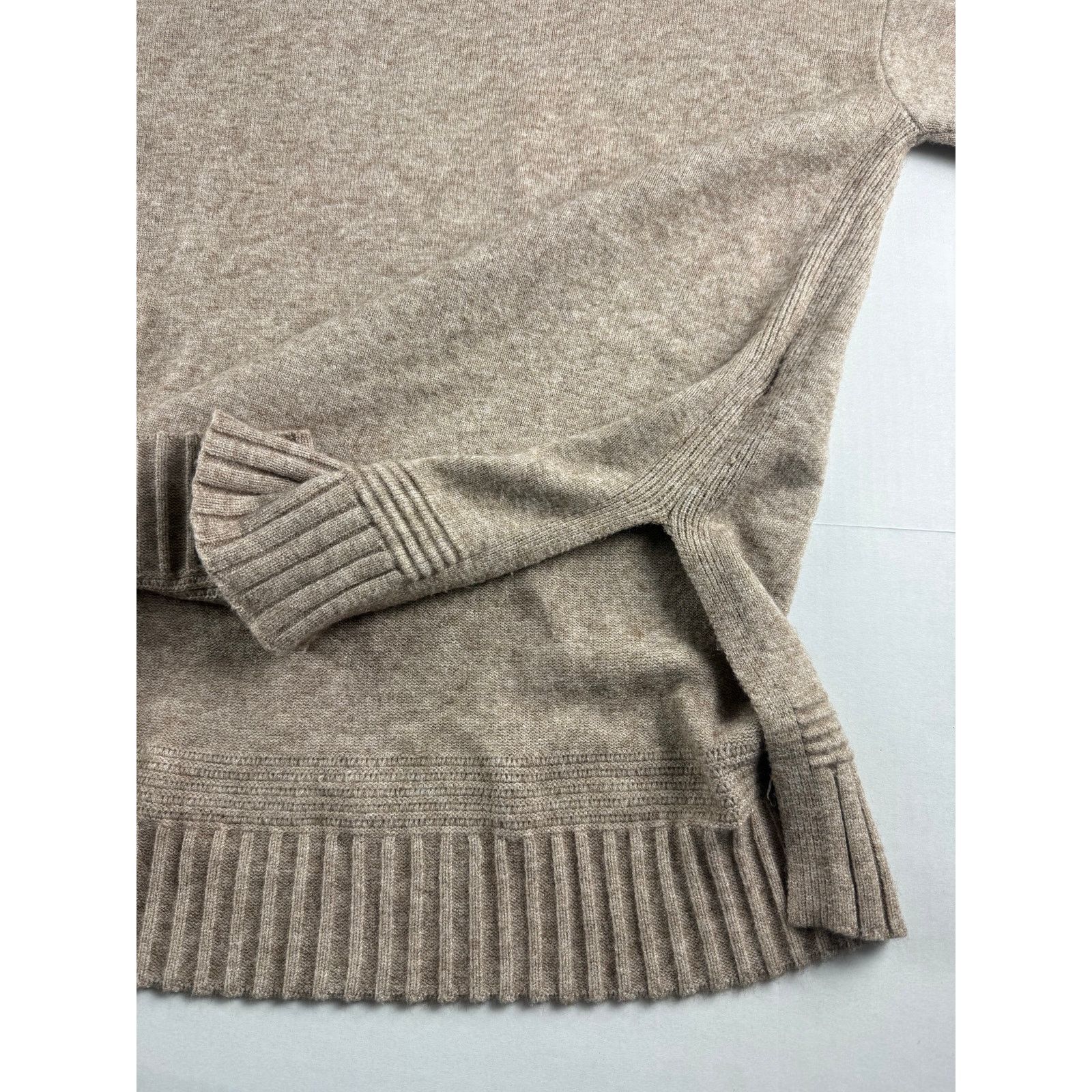 Anthropologie Anthropologie Oatmeal Mock Neck Margarita Tunic Sweater S Size S / US 4 / IT 40 - 9 Thumbnail