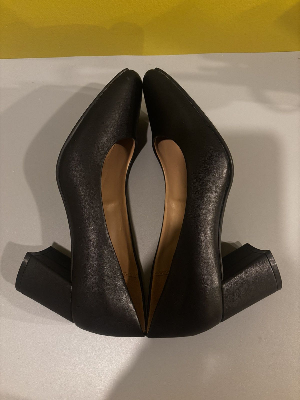 Naturalizer Black leather square heels0921 Size US 8 / IT 38 - 7 Thumbnail