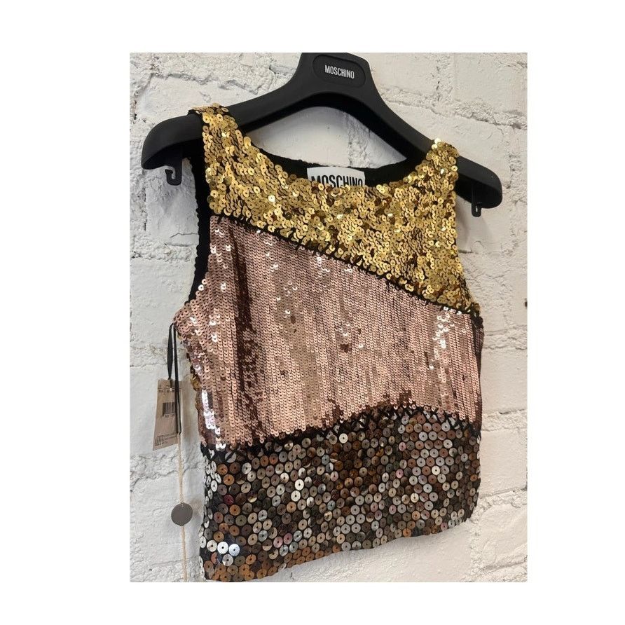 Moschino AW15 MOSCHINO COUTURE x Jeremy Scott Embellished Cropped Top Size XXS / US 00 / IT 34 - 3 Thumbnail