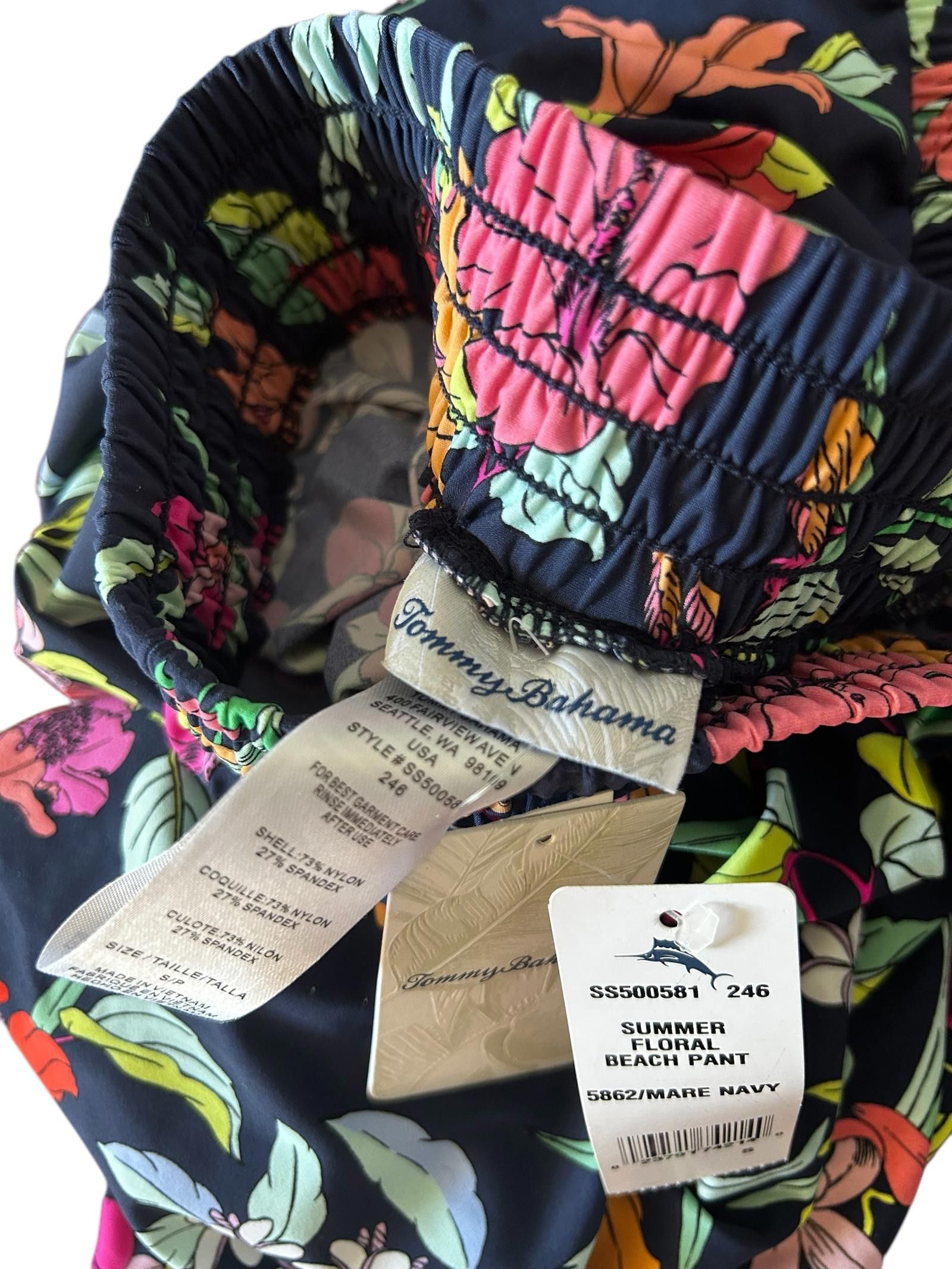 Tommy Bahama Tommy Bahama Summer Floral Beach Pant - Navy Multi Size 28" / US 6 / IT 42 - 4 Thumbnail