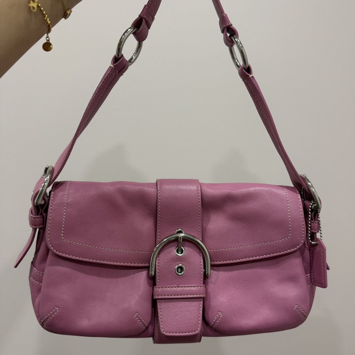 Coach Coach Soho Barbie Pink Leather Shoulder Bag Purse Size ONE SIZE - 1 Thumbnail