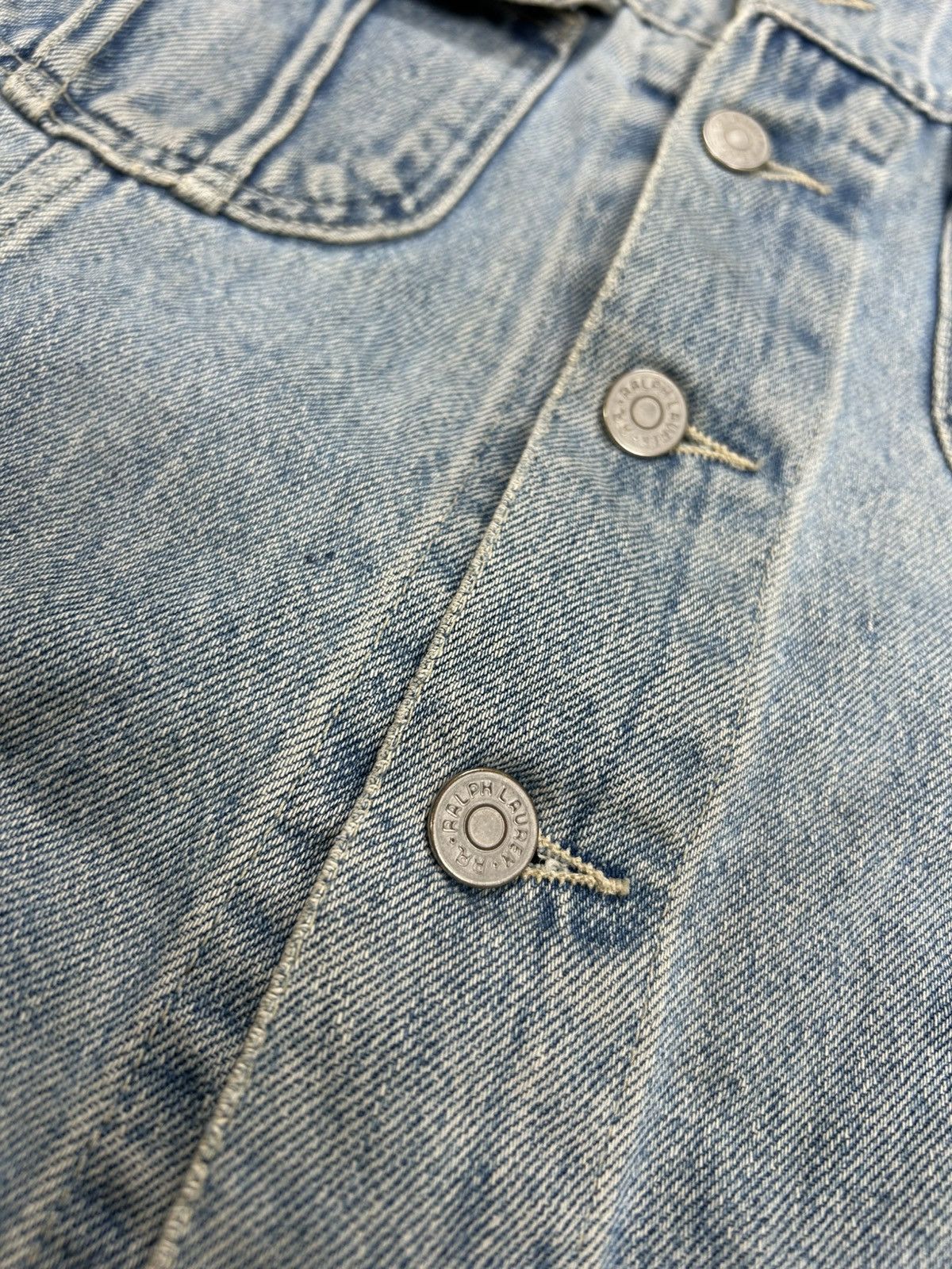 RRL Ralph Lauren Vintage Double RL Trucker Denim Jacket. J054 Size US L / EU 52-54 / 3 - 5 Thumbnail
